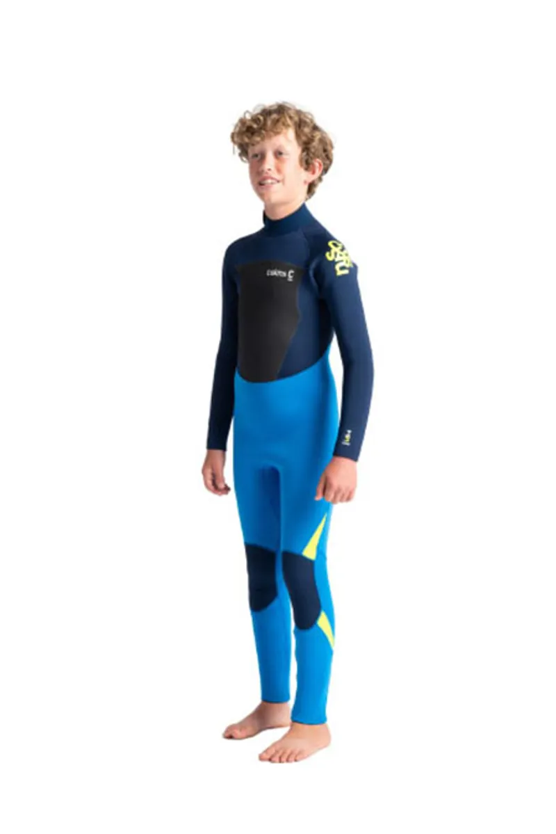 C-Skins Legend 5:4:3 Junior Back Zip Steamer Cyan/Blue-1